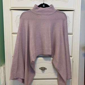 Purple crop sweater